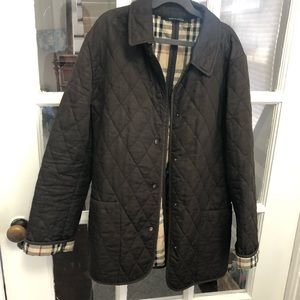 Burberry Quilted Nova Check Brown Jacket